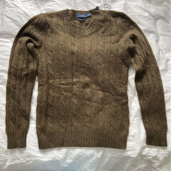 Polo Ralph Lauren Cable Knit Cashmere Sweater NWOT
